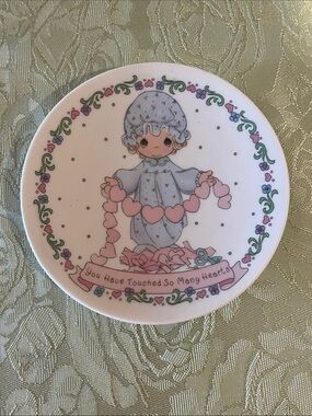 Vintage Precious Moments Ceramic Plate 4”
